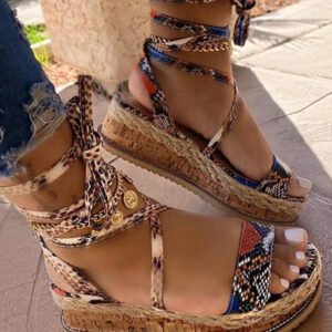 Wrap Up Platform Sandals