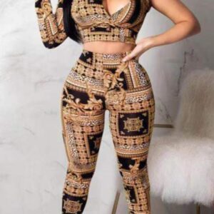 Caramel Cut Out Two-Piece Set