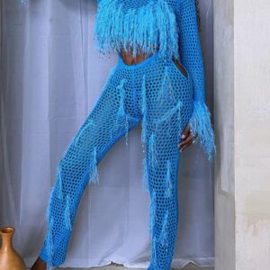 Tassel Detail Solid Colour Jumpsuit (Convertible Design)