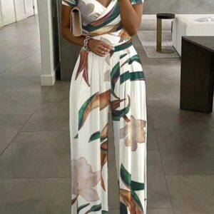 Plant Print Jumpsuit